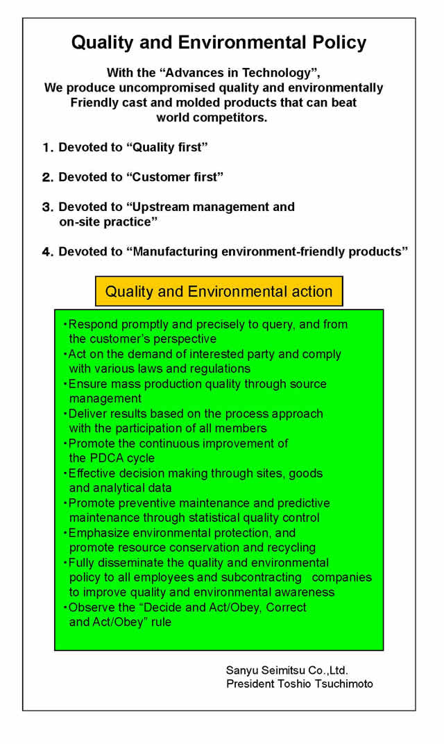 品質環境方針